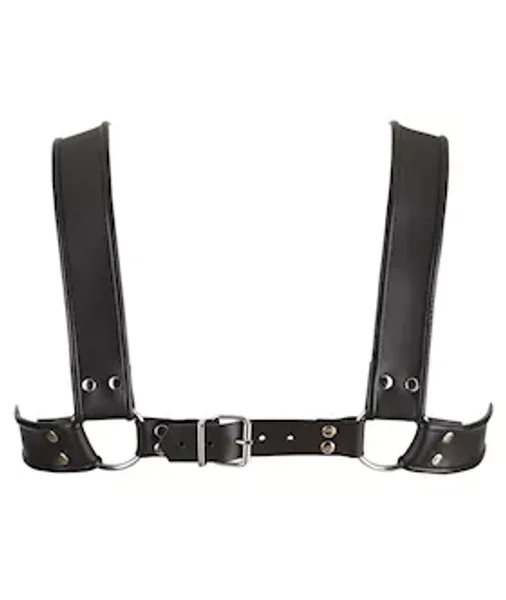 Leather Chest Harness - Black - One Size — image 6 of 8