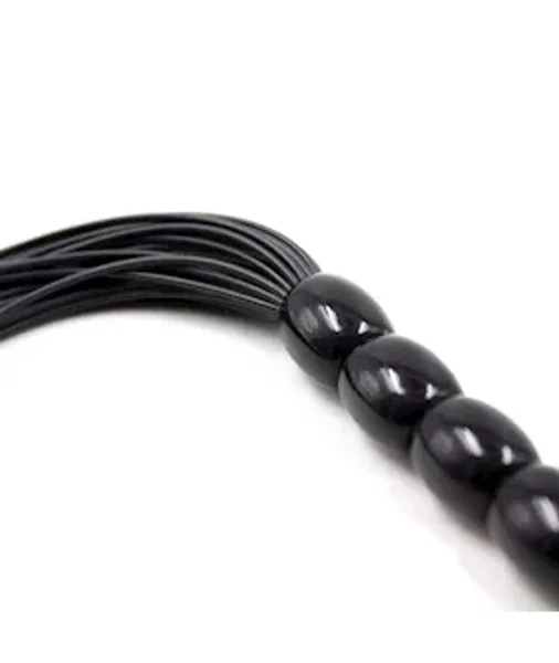 Beaded Handle Flogger - Black — image 4 of 4