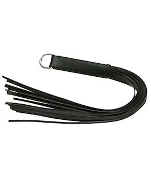 Leather Flogger - Black — image 2 of 2