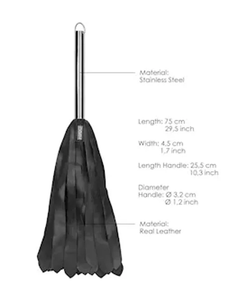 Metal Steel Handle Flogger - Black - One Size — image 5 of 6