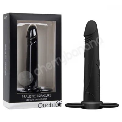 Ouch Black Realistic Treasure Double Penetrator