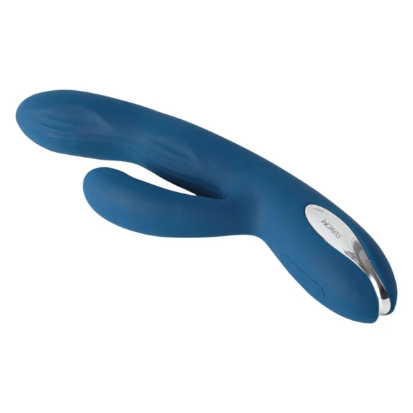 SVAKOM Aylin Rechargeable Waterproof Silicone Dual Stimulation Vibrator - Blue