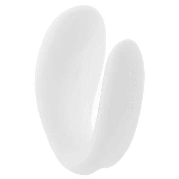 Satisfyer Double Joy Wearable Silicone Dual Stimulation App Enabled Couples Vibrator - White