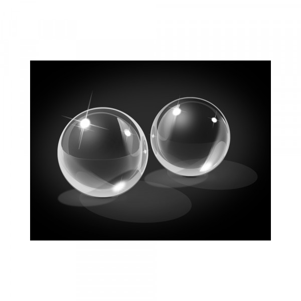 Icicles No 42 Medium Glass Ben Wa Balls Clear