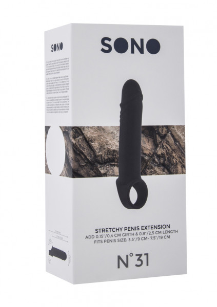 No.31 - Stretchy Penis Extension - Black Penis Extensions