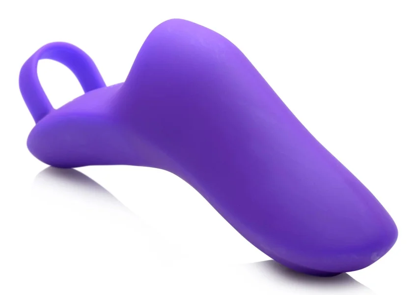 7x Finger Bang Her Pro Silicone Vibrator - Purple