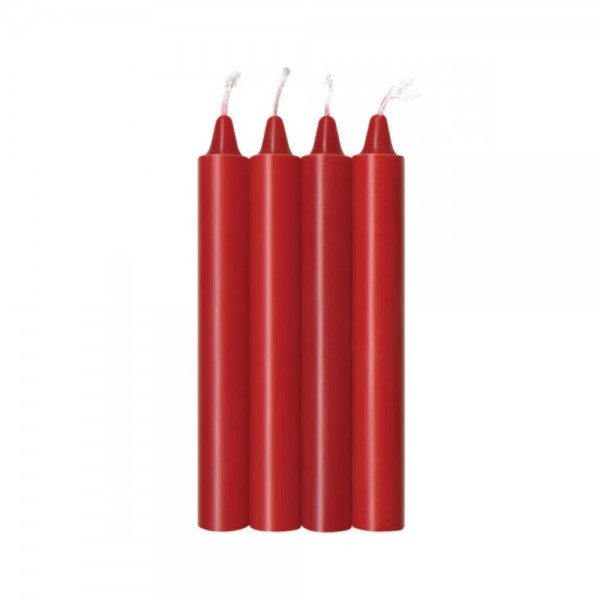 Make Me Melt Sensual Warm Drip Candles 4 Pack Red