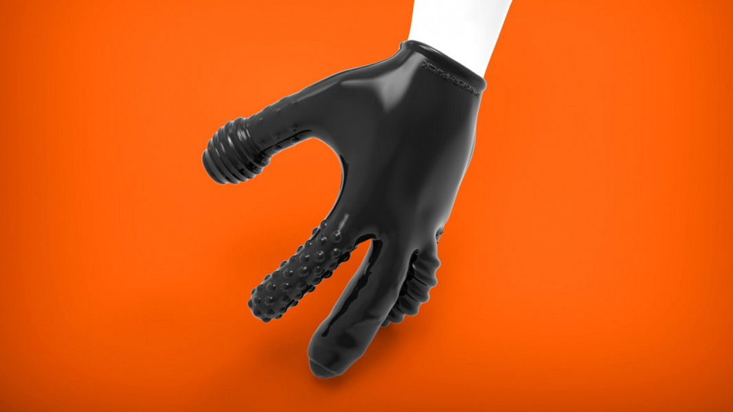 Oxballs FINGER FUCK Textured Glove — image 4 of 6