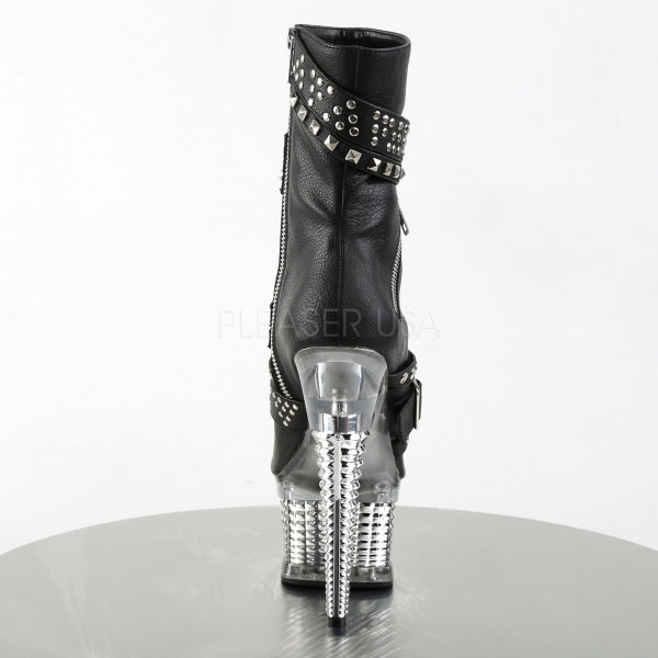 6 1/2 inch Heel,2 1/2 inchesPF Peep Toe Textured Platform Boot — image 4 of 4