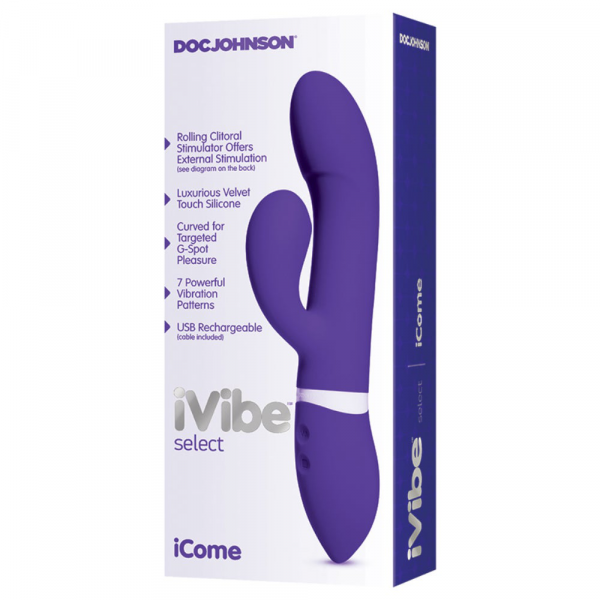 Doc Johnson IVibe Select-ICome-Purple 9"