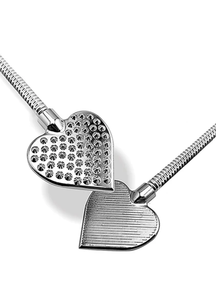 Nixie Flaming Heart Riding Crop