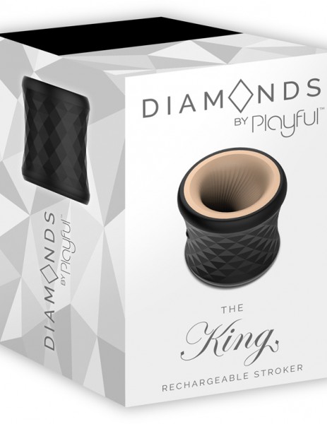 Diamonds The King - Rechargeable Stroker Black