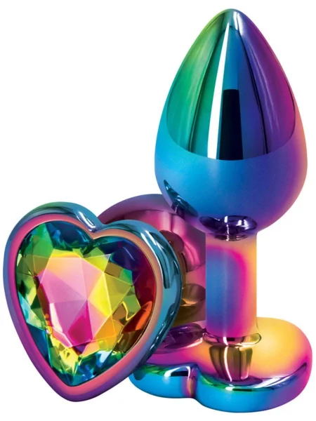 Rear Assets Multicolour Heart Small BUTT PLUG