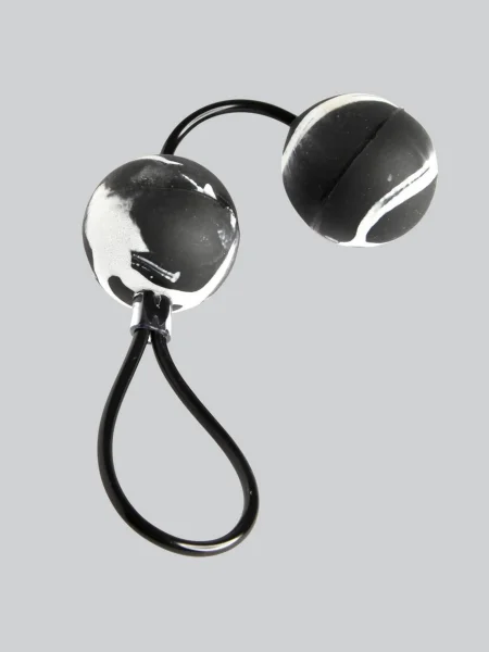 Oscillating Textured Duo Ben Wa Balls 2.4oz