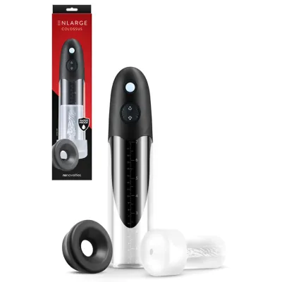 nsnovelties Enlarge Colossus Penis Pump with Cock Ring Masturbator Sleeve