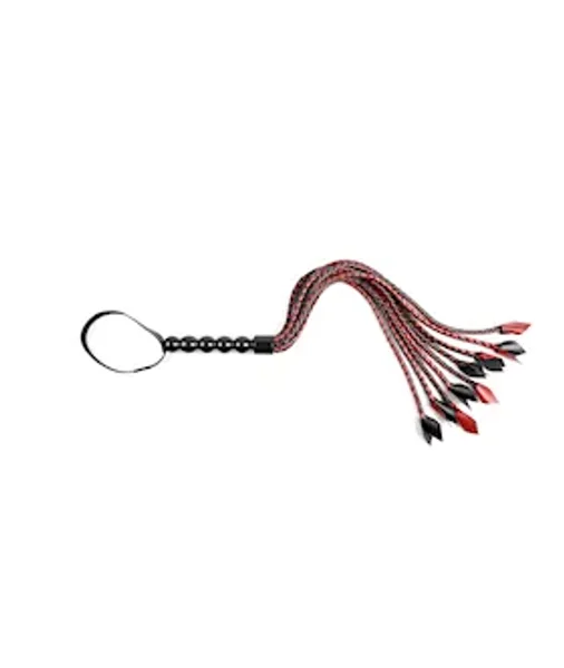 Saffron Braided Flogger - Black / Red — image 9 of 14