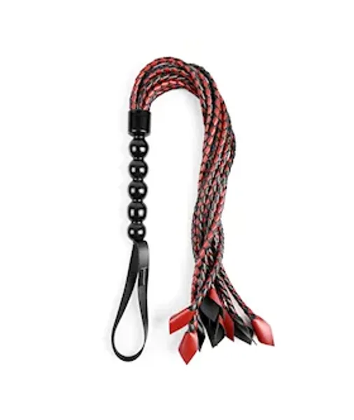 Saffron Braided Flogger - Black / Red — image 11 of 14
