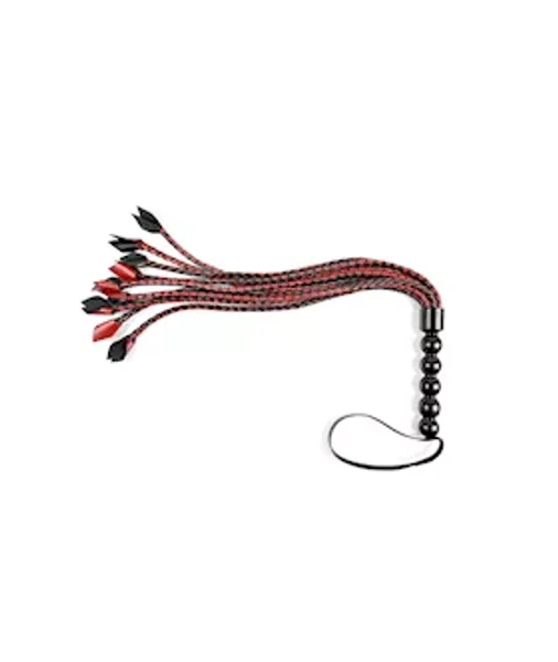 Saffron Braided Flogger - Black / Red — image 12 of 14