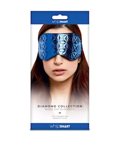 Diamond Collection Black Out Blindfold - Blue - O/s — image 6 of 6