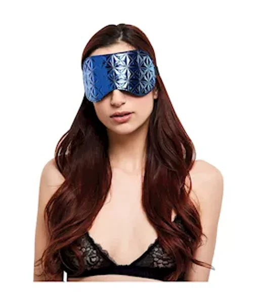 Diamond Collection Black Out Blindfold - Blue - O/s — image 4 of 6
