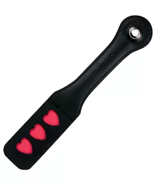 Sportsheets Leather Impression Paddle Hearts — image 2 of 2