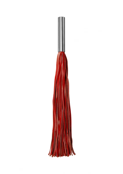 Leather Whip Metal Long - Red - — image 6 of 7