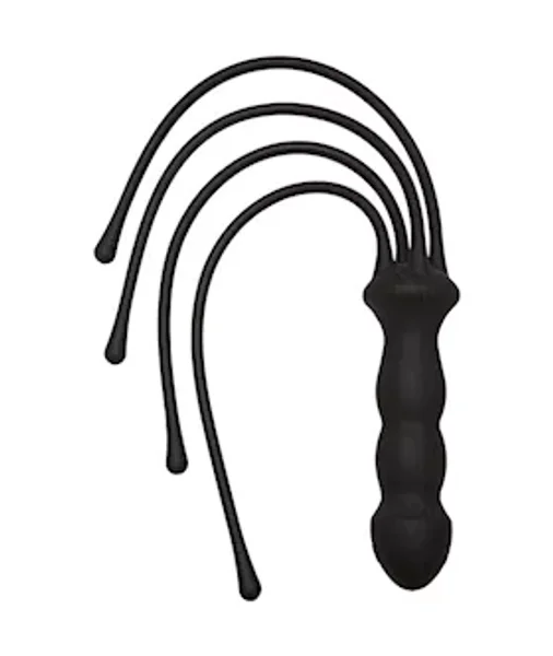 Kink - The Quad - Premium Silicone Whip  - Black — image 3 of 4