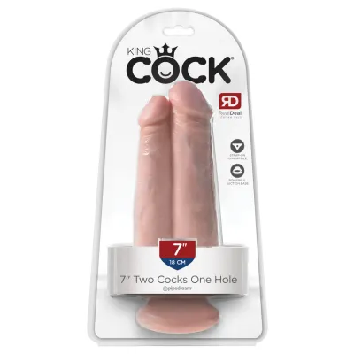 King Cock 7 Two Cocks One Hole Flesh