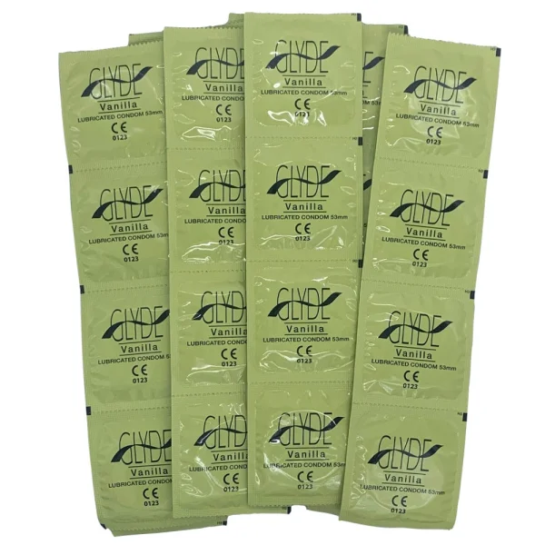 Glyde Ultra Organic Vanilla Flavored Vegan Condoms | 12-Pack