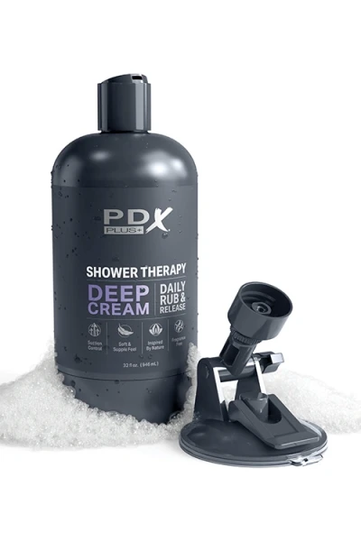 PDX Deep Cream 8.1" Discreet Shower Bottle Stroker