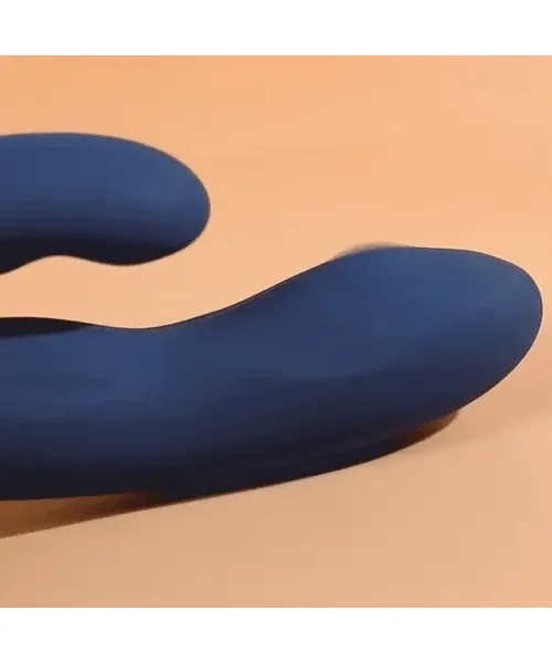 SVAKOM Aylin Rechargeable Waterproof Silicone Dual Stimulation Vibrator - Blue