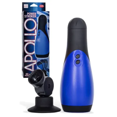 California Exotic Apollo Power Stroker 8 5 Vibrating Masturbator with Suction Cup