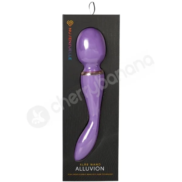 Nu Sensuelle XLR8 Alluvion Purple Ultra-Flexible Dual Ended Wand Vibrator