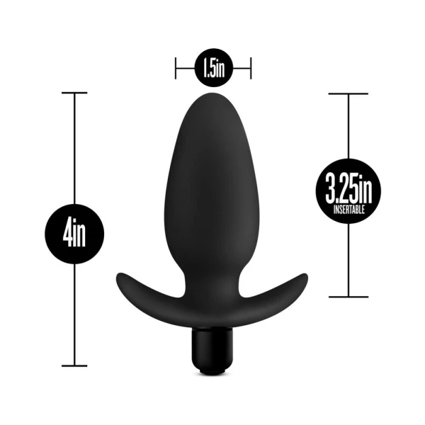 Blush Anal Adventures Platinum Silicone Saddle PlugĀ - Black