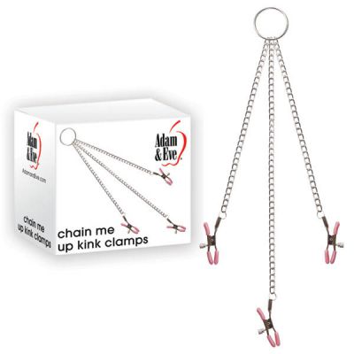 Chain Me Up Metal Nipple Clit Clamps
