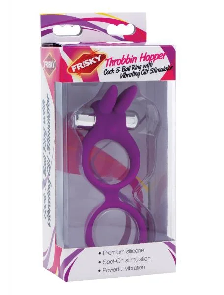Throbbin Hopper Vibrating Cock And Ball Ring Purple — image 6 of 8