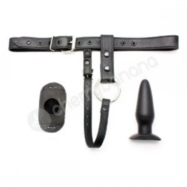 Kinklab Butt Plug Harness With Cock Ring