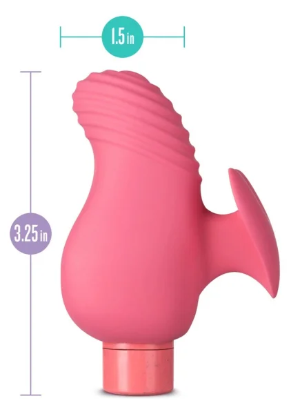 Gaia Eco Love Rechargeable Waterproof Plant Based Clitoral Vibrator By Blush - Coral