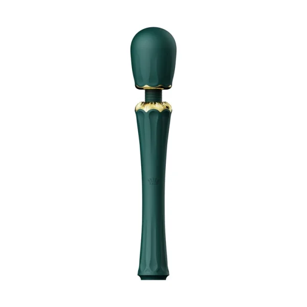 Kyro Vibrating Wand Massager in Turquoise Green by Zalo