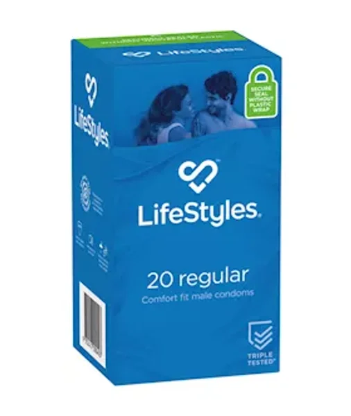 Lifestyles Regular 20s Condoms - Blue - Regular — image 3 of 3