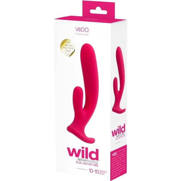 VeDO WILD Duo Rabbit Vibrator Pink