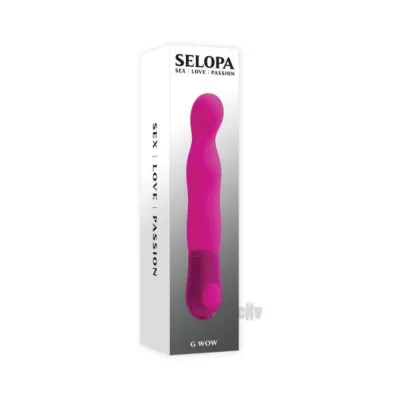 G Spot Vibrators Selopa G Wow Silicone G spot Vibrator Pink