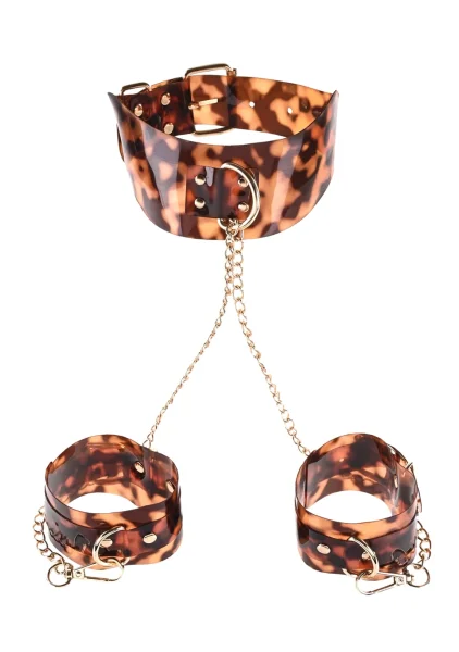 Sincerely Amber Neck & Wrist Restraints By Sportsheets