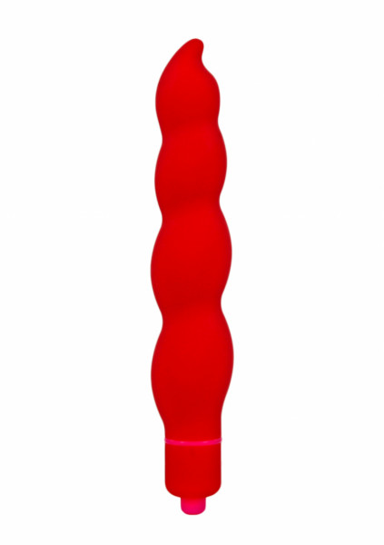 Swirls - Red - Anal Vibrator