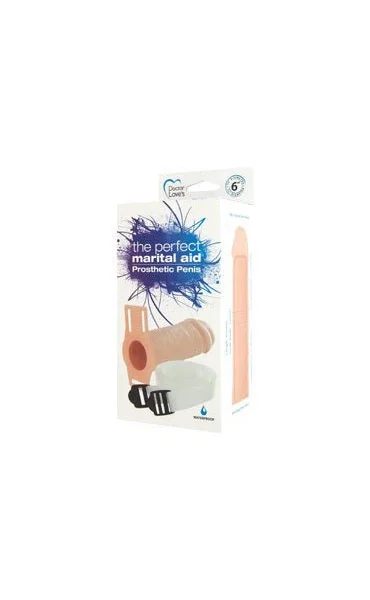 Doctor Loves The Perfect Marital Aid Prosthetic Penis Extension 6 Inch - Beige