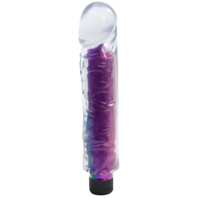 Crystal Jellies Sleeve w 7 inch Iridescent Vibe Multi Speed