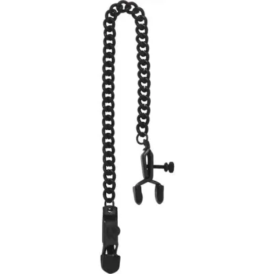 Blackline Adjustable Open Wide Nipple Clamps Black