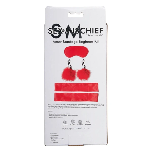Sex & Mischief Amor Bondage Beginner Kit By Sportsheets