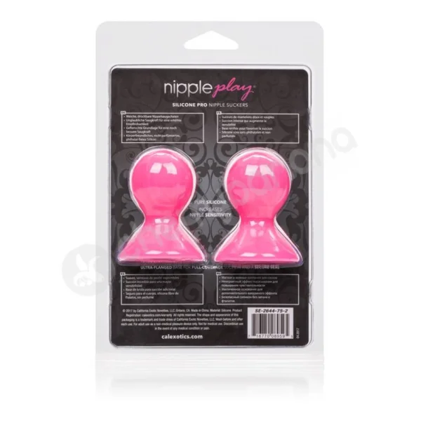 Nipple Play Pink Silicone Pro Nipple Suckers