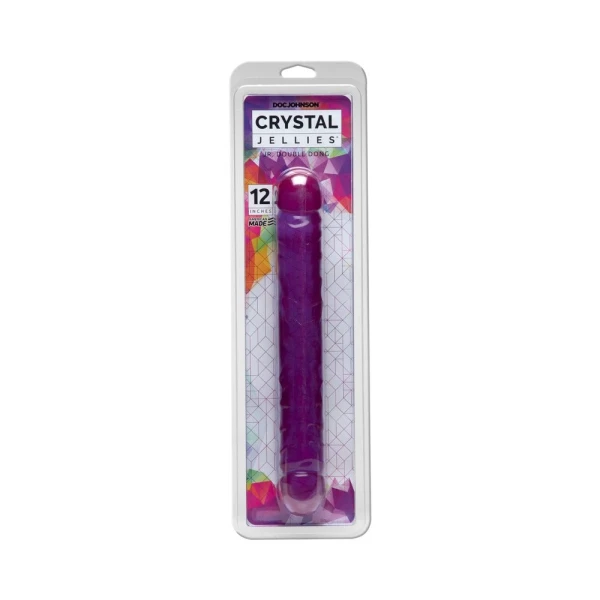 Jellies Jr 12" Double Dong - Purple — image 8 of 8